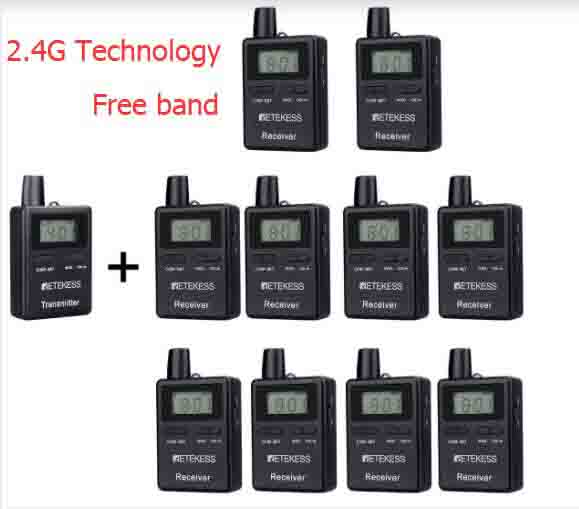 2.4GHz Free Band Tour Guide System